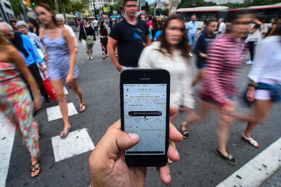 Barcelona Cabs Strike Against Uber Taxi App Photograph by David Ramos Barcelona Cabs Strike Against Uber Taxi App Photograph by David Ramos