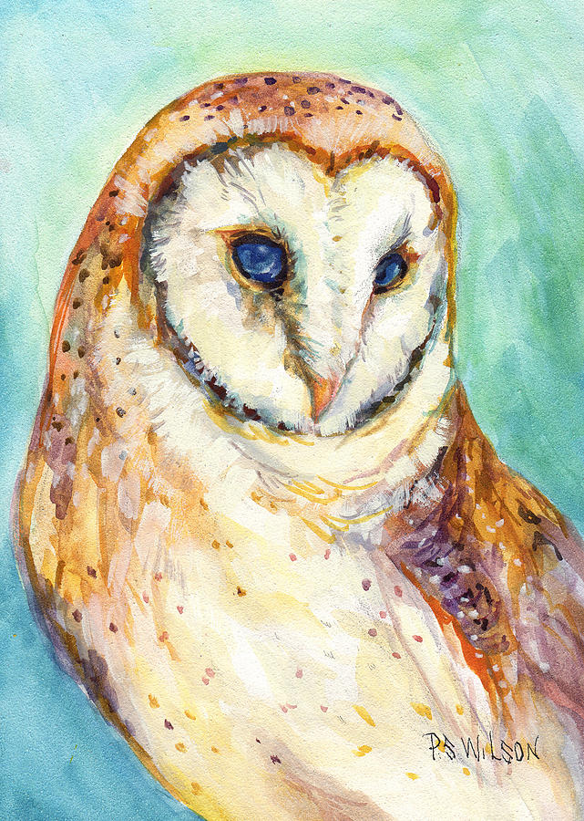 Barn Owl  #2 Painting by Peggy Wilson