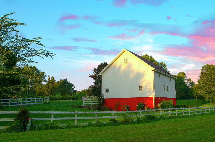 Barn-red Barn On Family Farm-fulton County Indidna Photograph By 