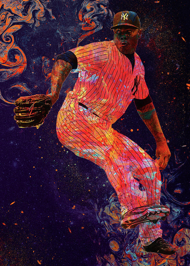 Baseball Aroldischapman Aroldis Chapman Aroldis Chapman New York Yankees  Newyorkyankees Art Print by Wrenn Huber - Fine Art America