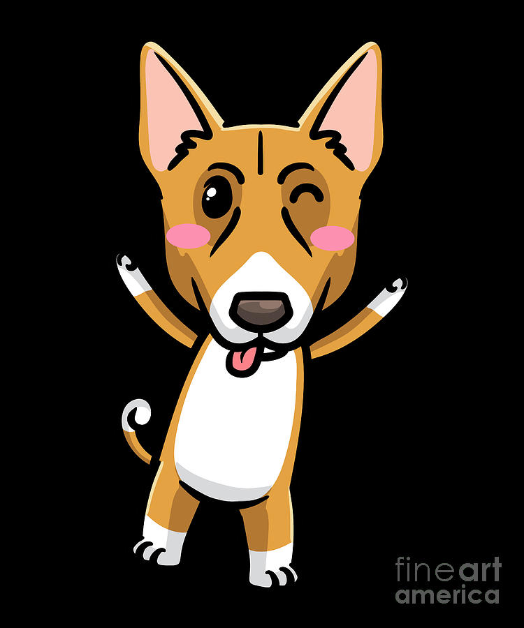 Basenji Congo Dog Emoticon Digital Art by ZimStarUS - Pixels