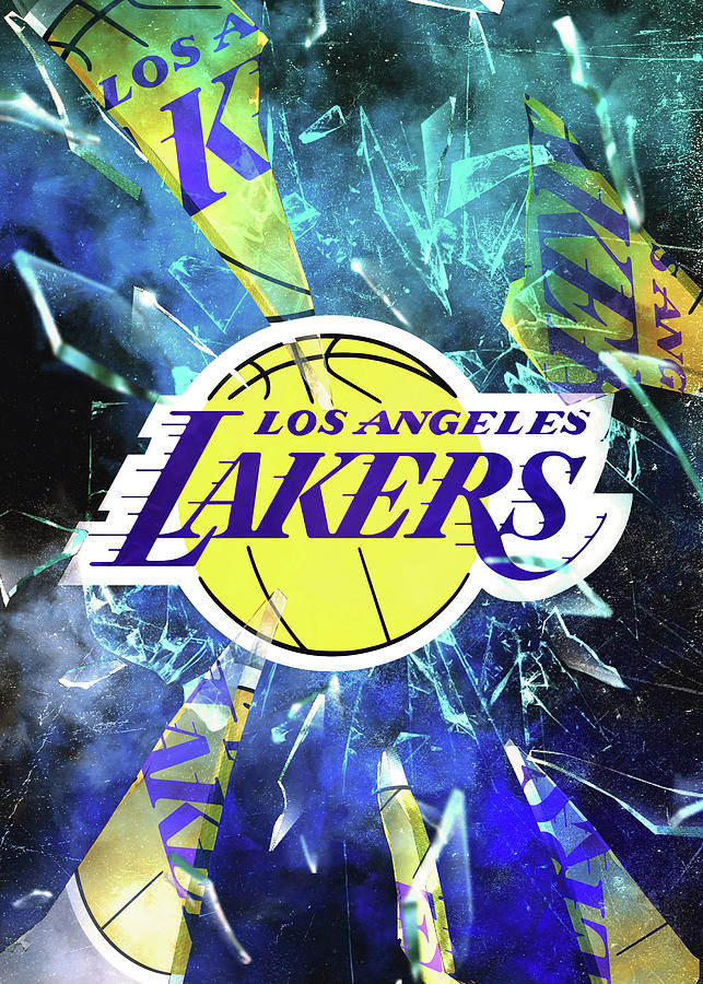 Basketball Lighting Los Angeles Lakers by Leith Huber