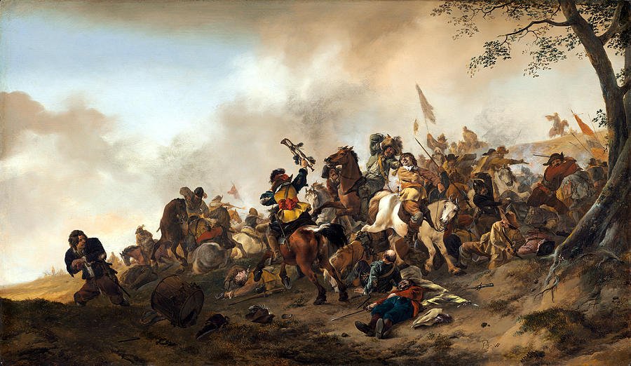 Battle Scene Painting by Philips Wouwerman | Fine Art America