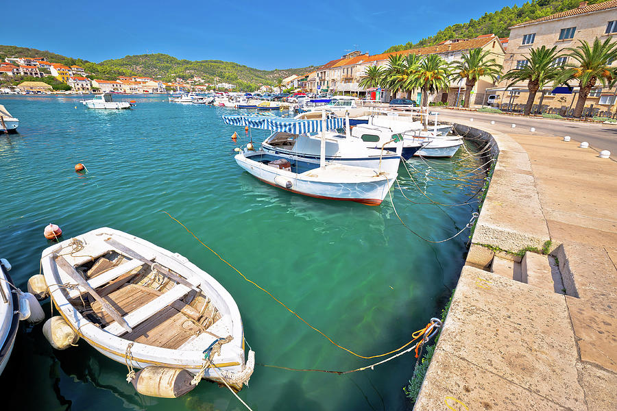 Bay of Vela Luka on Korcula island waterfront view #2 Photograph by Brch Photography