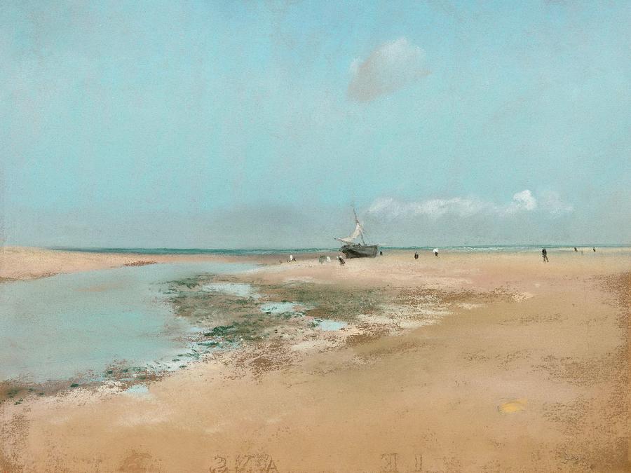 Beach at Low Tide #3 Painting by Edgar Degas Beach at Low Tide #3 Painting by Edgar Degas