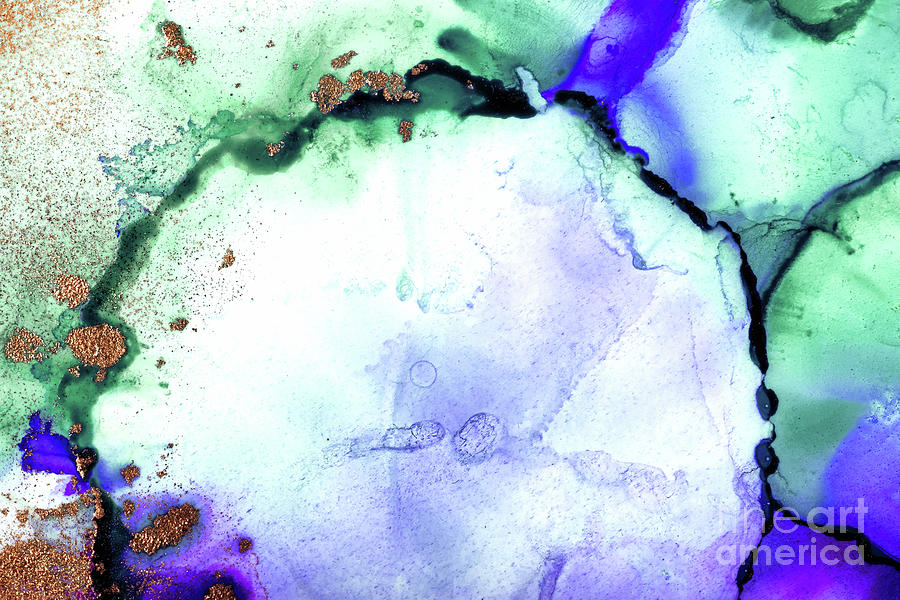 Beautiful abstract art background created with alcohol inks.  #2 Photograph by Jane Rix