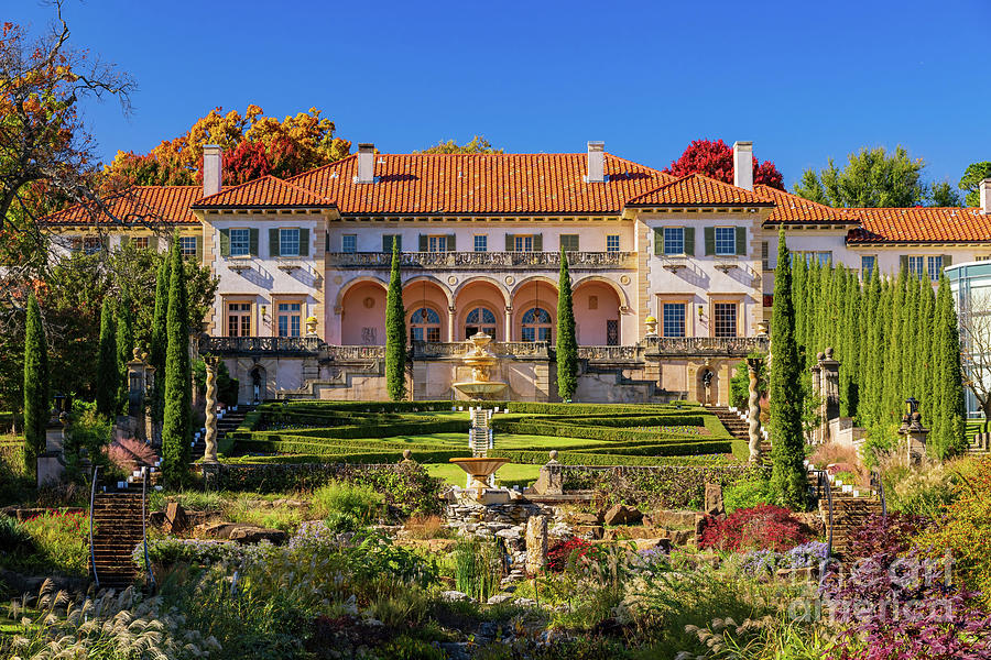 Beautiful Fall Color In The Famous Philbrook Museum Of Art Photograph