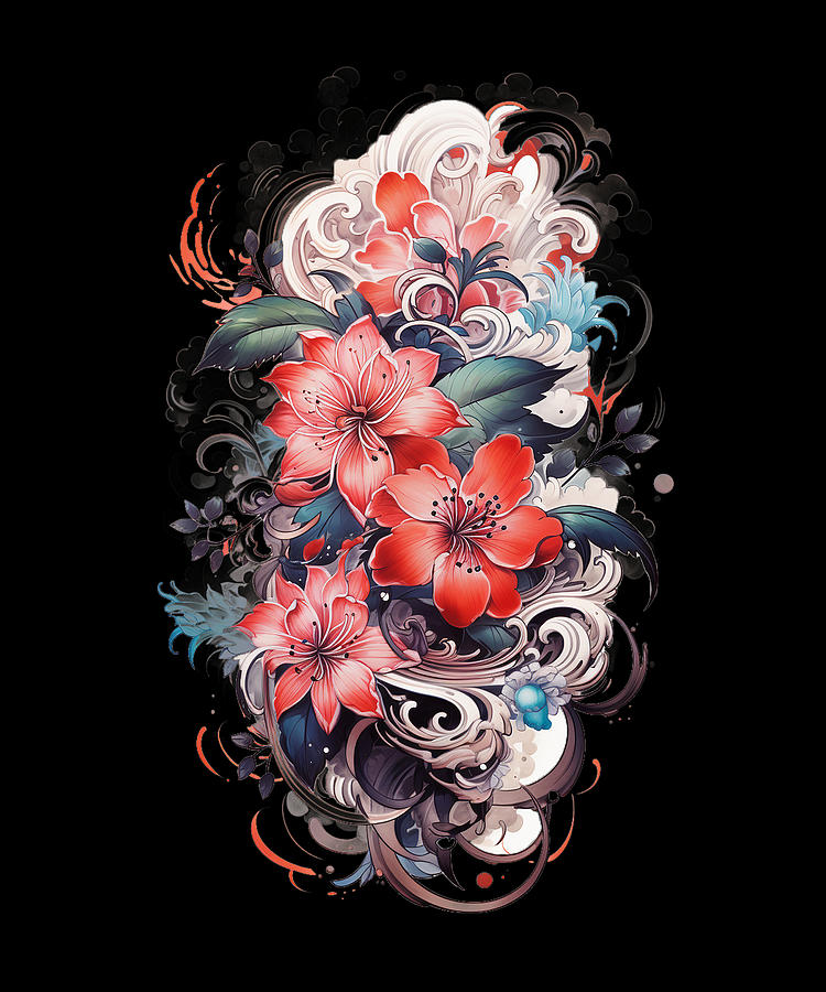Beautiful Japanese Tattoo style artwork #2 Mixed Media by World Art Collective