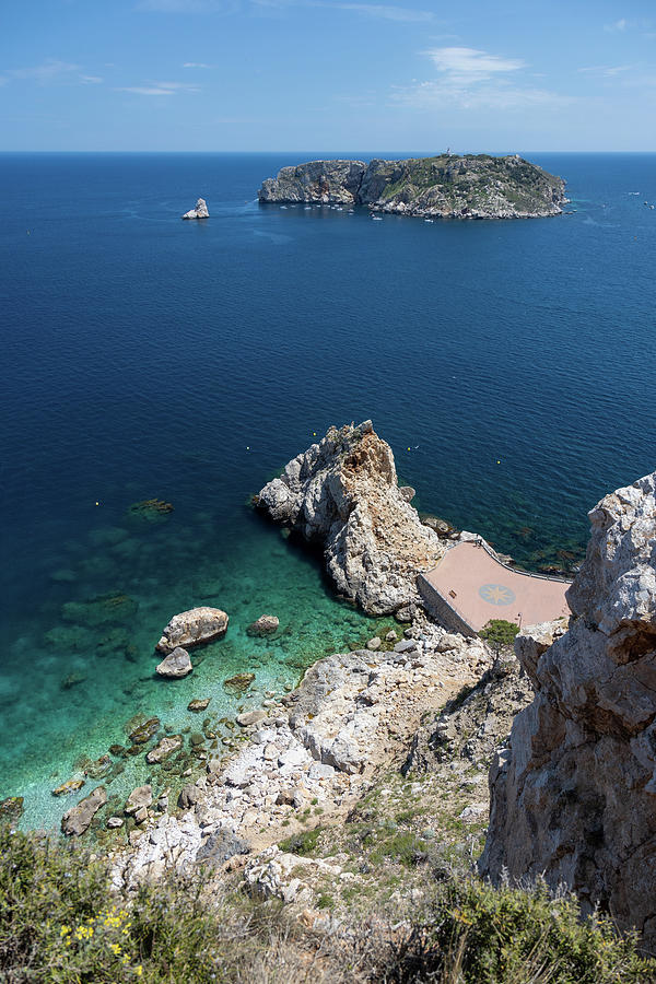 Beautiful seascape in Spanish Costa Brava near small town L Estartit ...