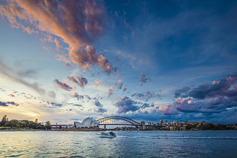 Beautiful sunset in Sydney #2 Photograph by Xavierarnau