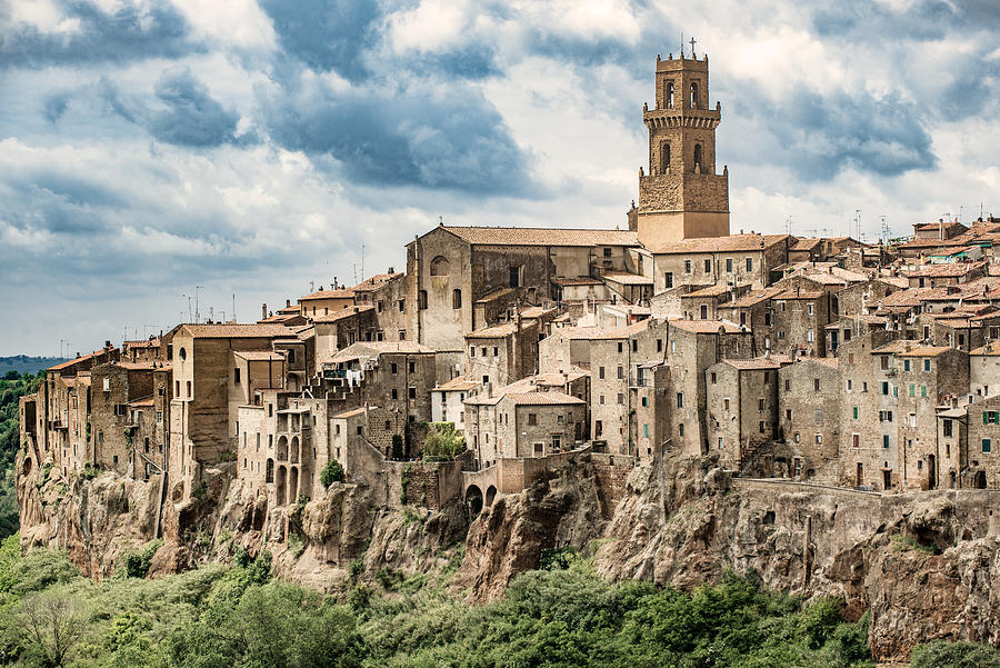 Beautiful town in Tuscany, Pitigliano. Province of Grosseto. #2 Photograph by Gehringj