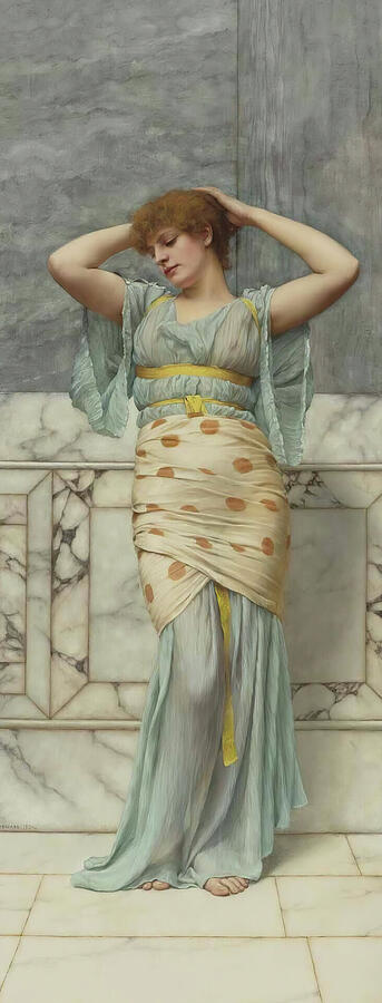 Beauty In A Marble Room, from 1894 Painting by John William Godward