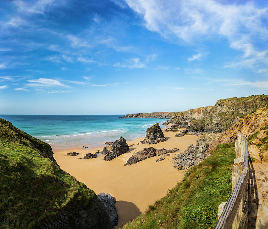 Bedruthan Steps, Cornwall, England Photograph by Maggie Mccall