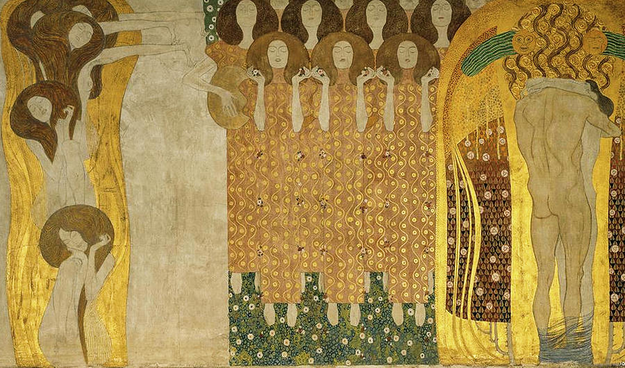 Beethoven Frieze Painting by Gustav Klimt - Fine Art America