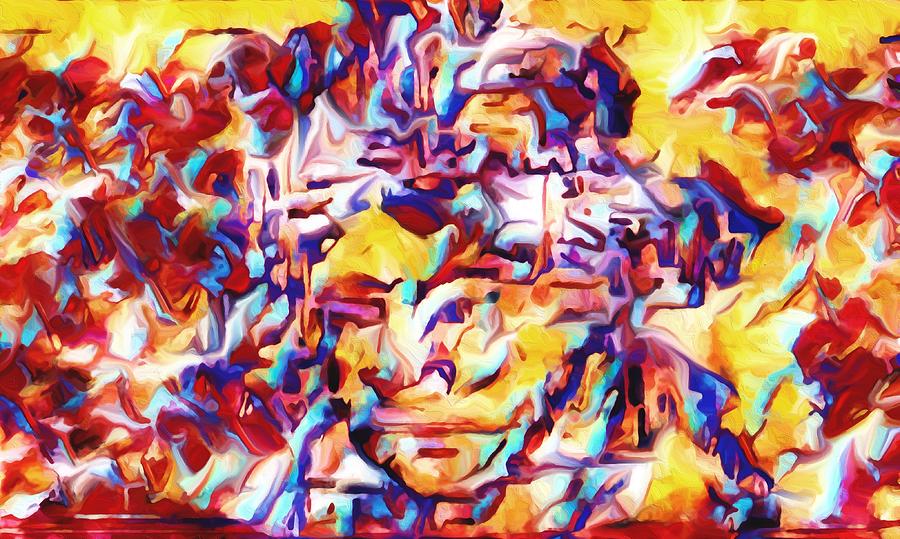Beethoven In All 50 States New Hampshire Mixed Media by Bencasso Barnesquiat