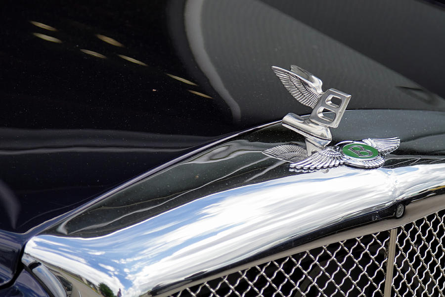 Bentley Hood Ornament #2 Photograph by Shirley Mitchell