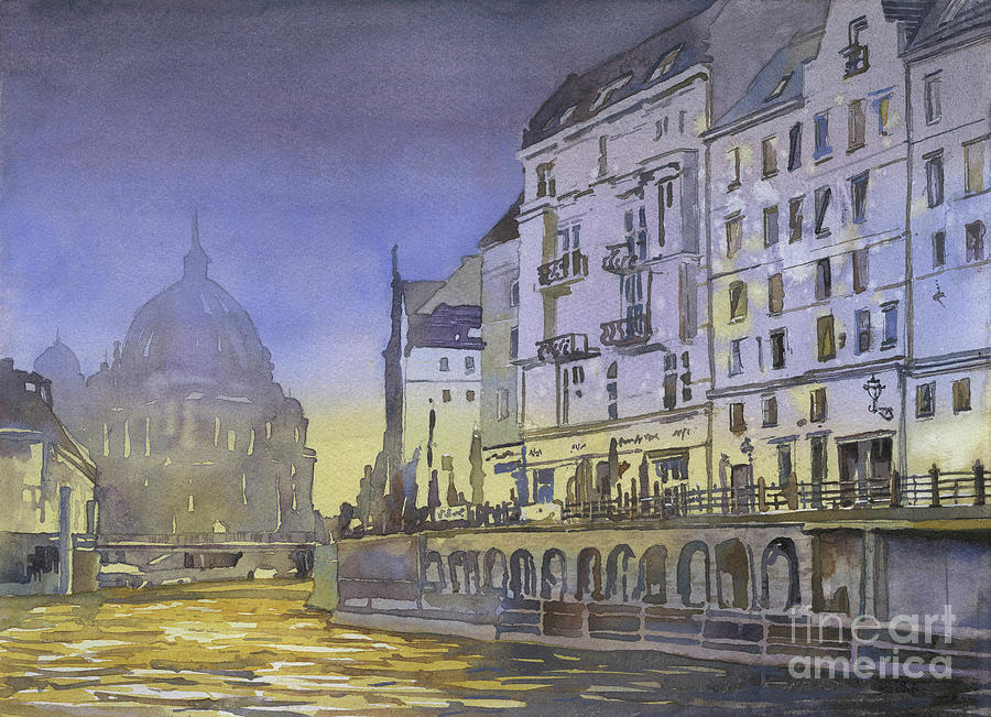 Berlin Cathedral #2 Painting by Ryan Fox