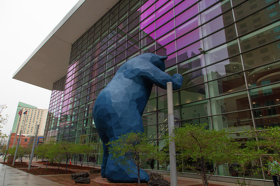 Big Blue Bear in Denver Colorado #2 Photograph by Eldon McGraw