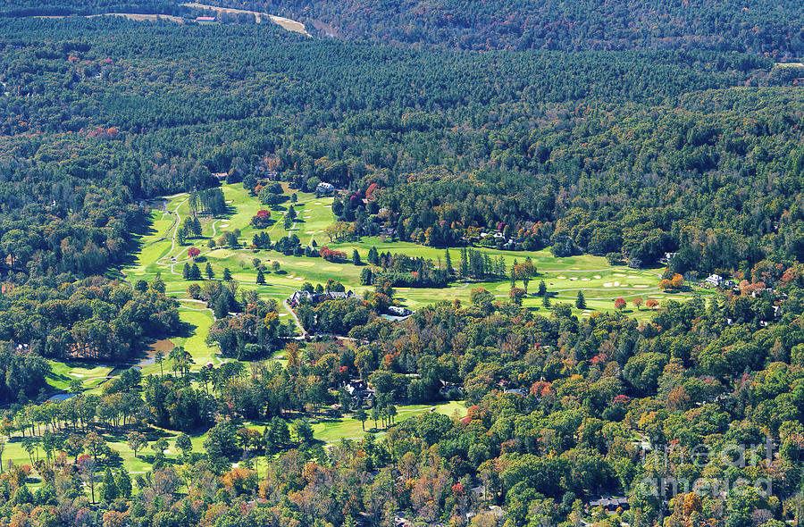 Biltmore Forest Country Club Golf Course Aerial View #2 Photograph by David Oppenheimer