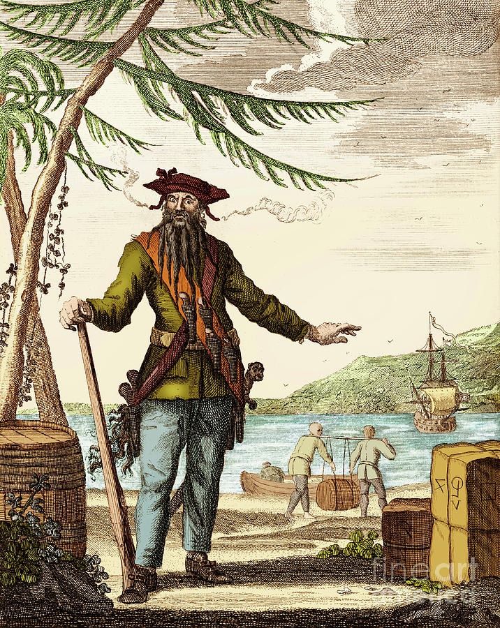 Blackbeard or Edward Teach, English Pirate #2 Photograph by Science Source