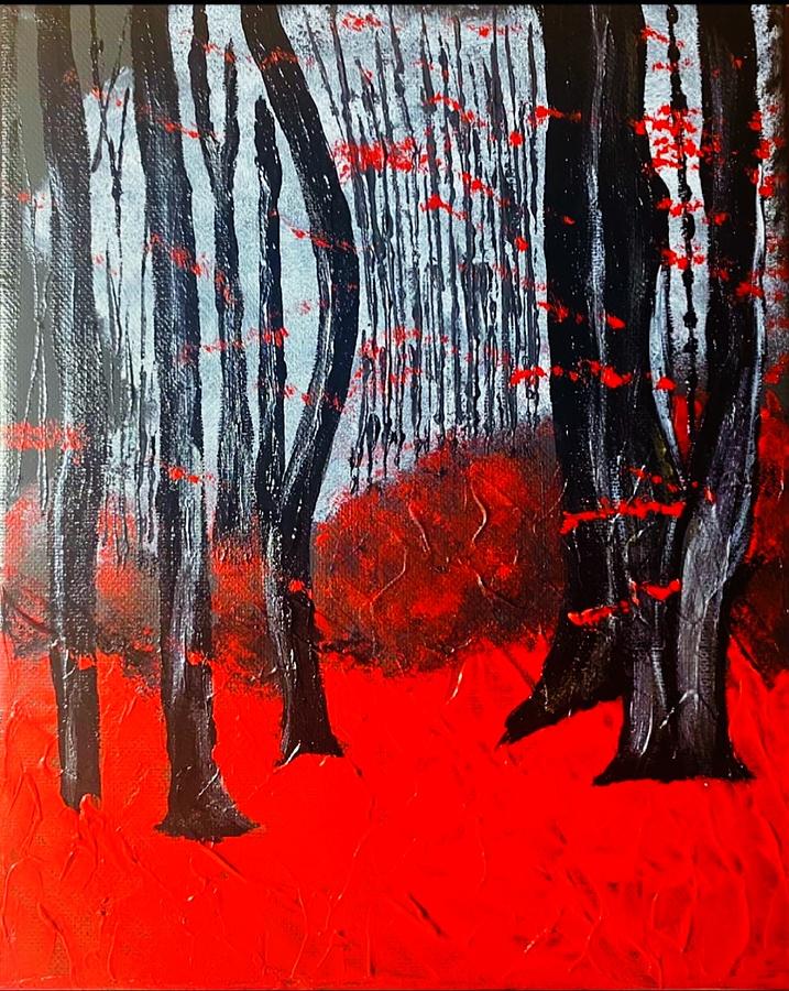 Blood Forest Part II Painting by Dianna Cannoy - Fine Art America