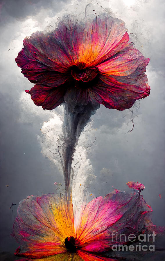 Flower Digital Art - Blossom storm #2 by Sabantha