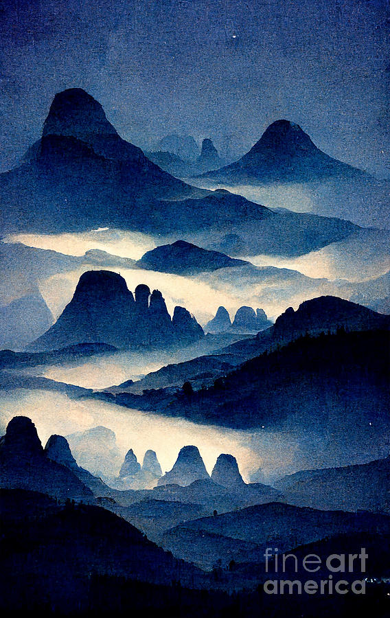 Blue Mountains Digital Art