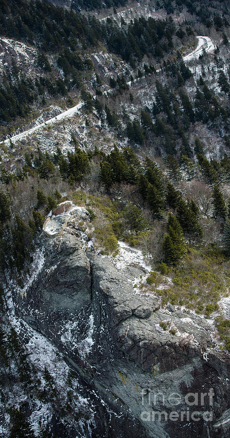 Blue Ridge Parkway - Devils Courthouse - Aerial Photo #2 Photograph by David Oppenheimer