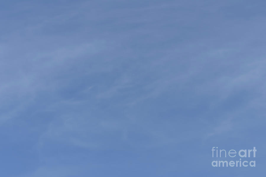 Blue Sky Cirrus Clouds #2 Photograph by Steven Krull
