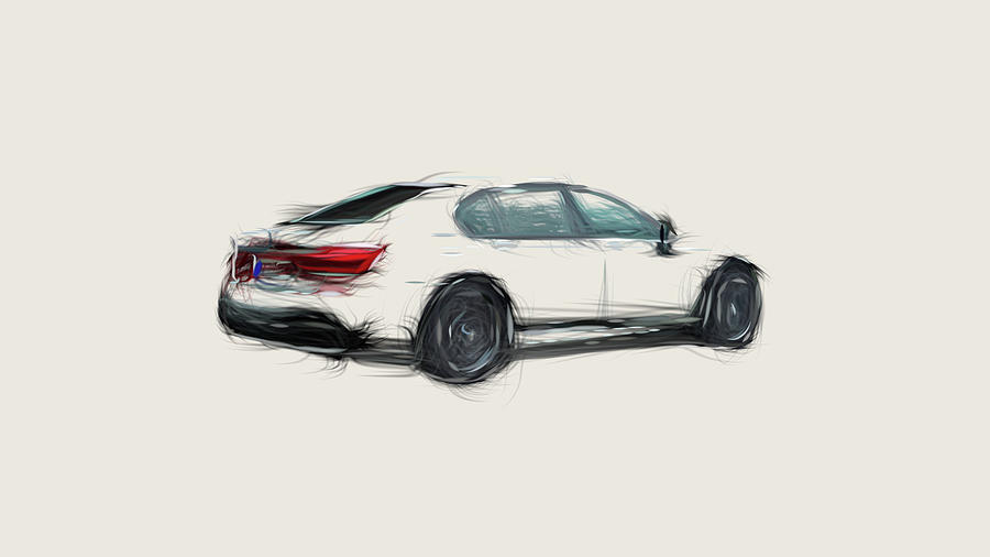 bmw car sketch