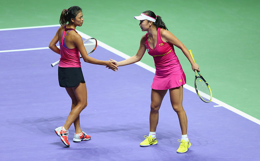 BNP Paribas WTA Finals: Singapore 2014 - Day Six #2 Photograph by Clive Brunskill