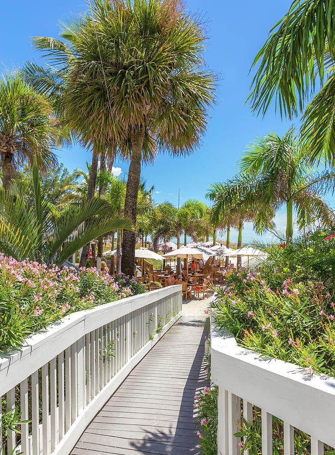 Boardwalk on beach in St. Pete, Florida, USA Photograph by Maria Kray ...