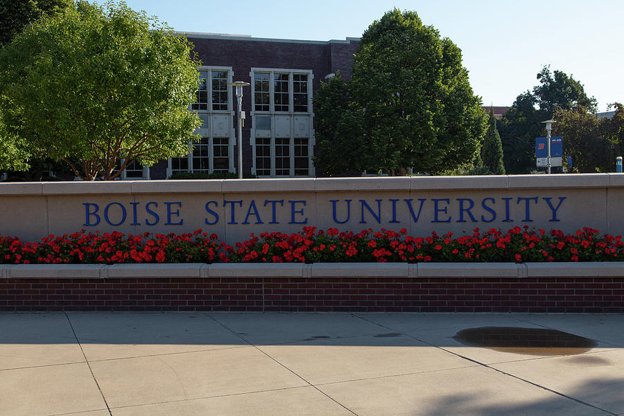 Boise State University sign #2 Photograph by Eldon McGraw