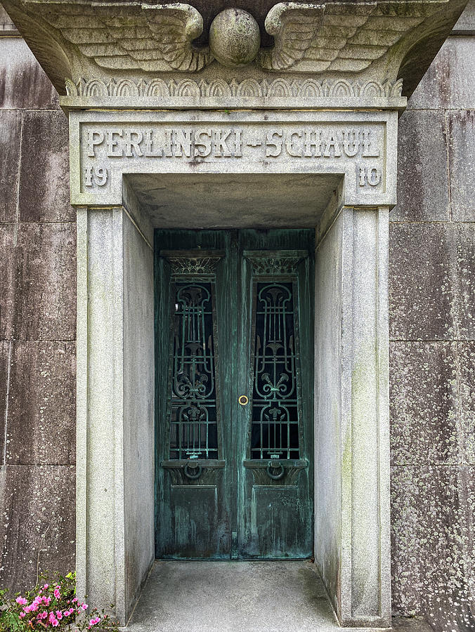 Bonaventure Mausoleum Doors, Bonaventure Cemetery, Savannah, Geo #1 Photograph by Dawna Moore Photography