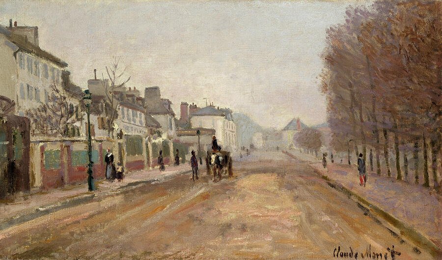 Boulevard Heloise, Argenteuil, from 1872 Painting by Claude Monet