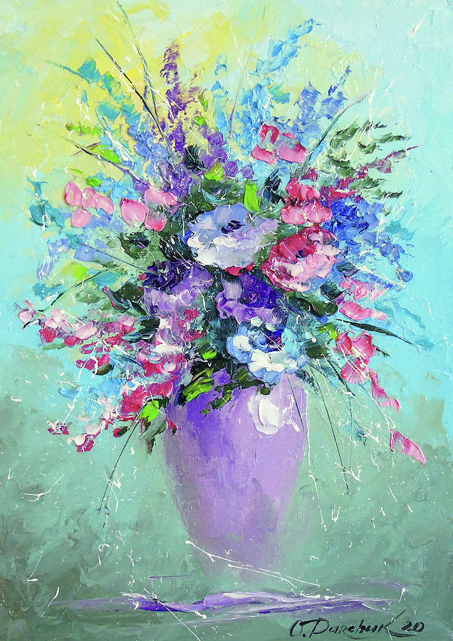 Bouquet of summer flowers Painting by Olha Darchuk - Fine Art America