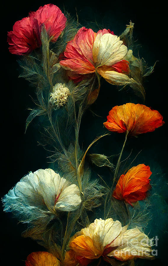 Flower Digital Art - Bouquet #2 by Sabantha