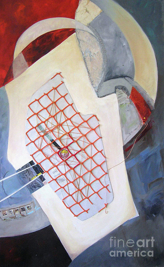 Bridge Series Transforming Barriers #2 Mixed Media by Barbara Couse Wilson