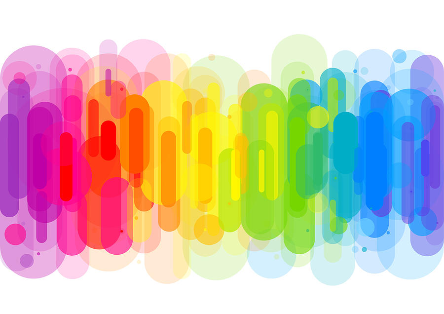 Bright abstract rainbow background #2 Drawing by Enjoynz
