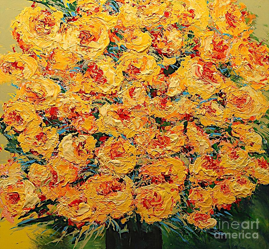 Flower Painting - Bright Glory by Allan P Friedlander