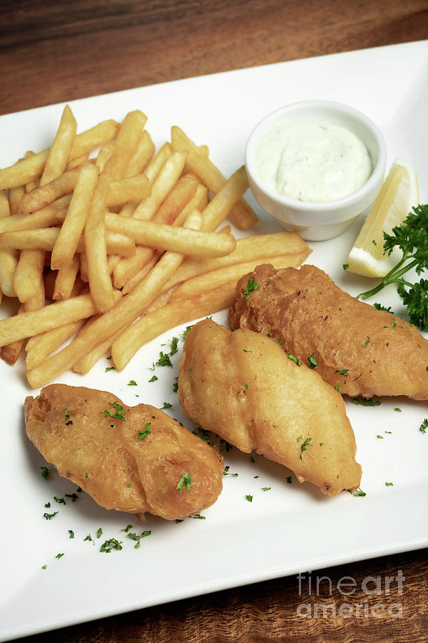 English Fish /& Chips Shop Restaurant Food Canvas Wall Art Picture Print