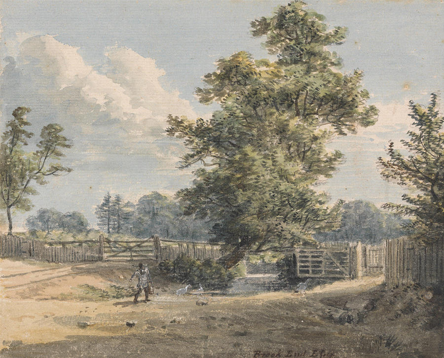 Brook End, Essex #3 Drawing by Paul Sandby