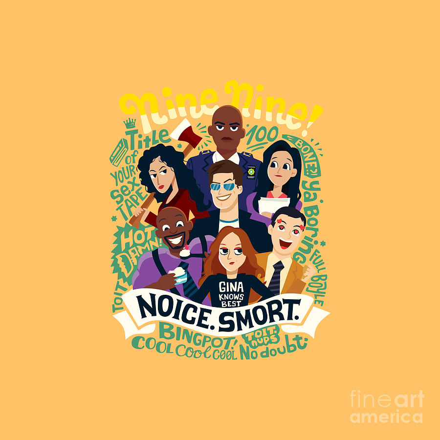 Brooklyn 99 Drawing by Farhunnisa Laksita - Fine Art America