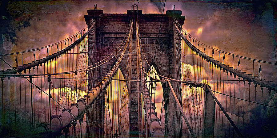 Brooklyn Bridge #2 Digital Art by Louis Ferreira