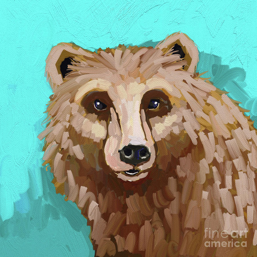 Brown Bear #2 Painting by Lucia Stewart