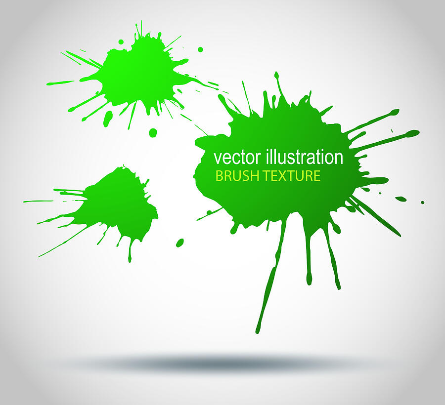 Brush Paint Stains, Vector Splatter #2 Drawing by Josemarques75
