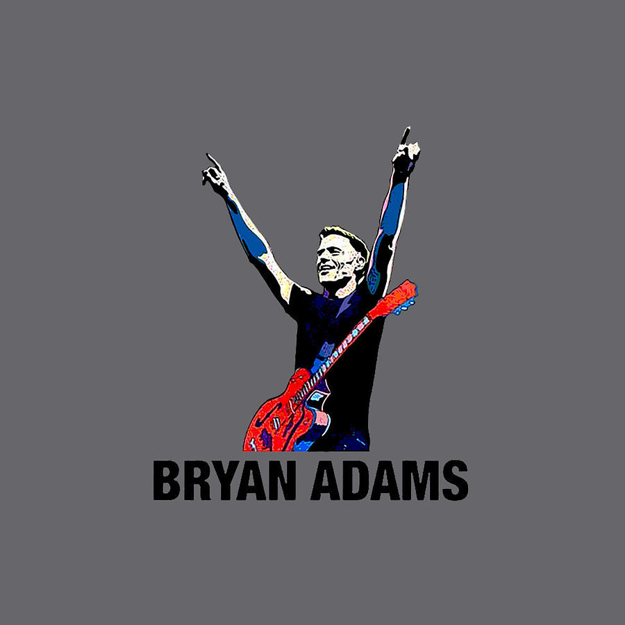 Bryan Adams band Rock design logo Digital Art by First Shop - Fine Art ...