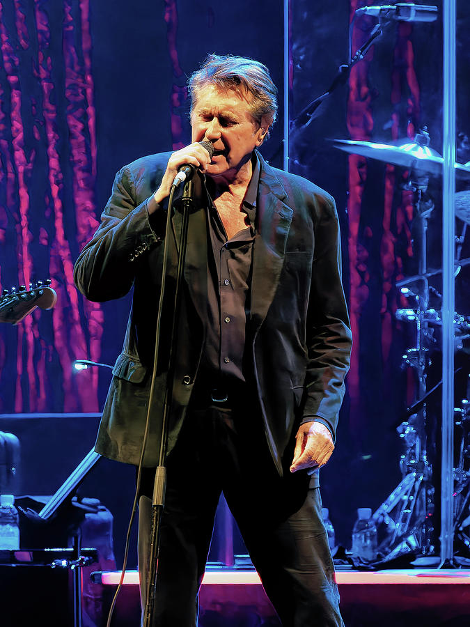 Bryan Ferry in Concert #3 Photograph by Ron Dubin