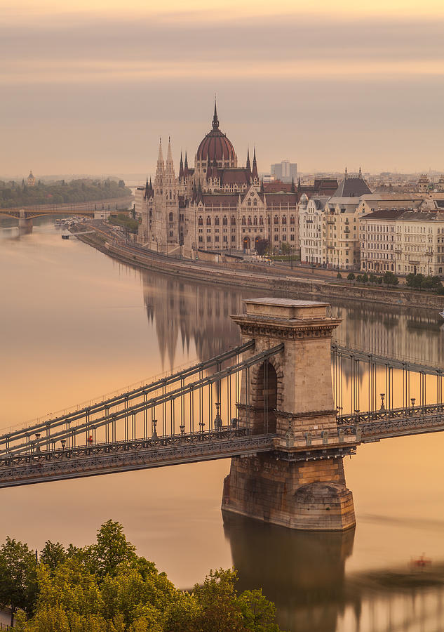 Budapest Chain Bridge #2 Photograph by Focusstock