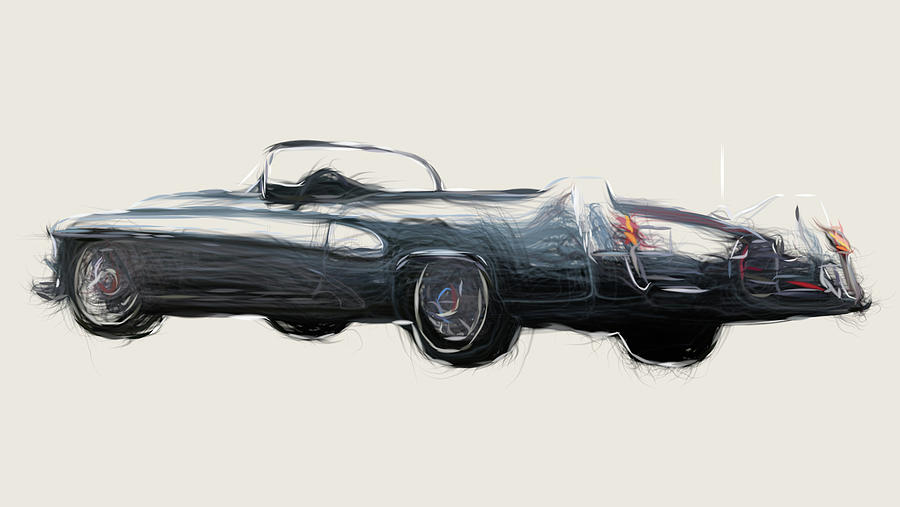 Buick LeSabre Concept Drawing #2 Digital Art by CarsToon Concept